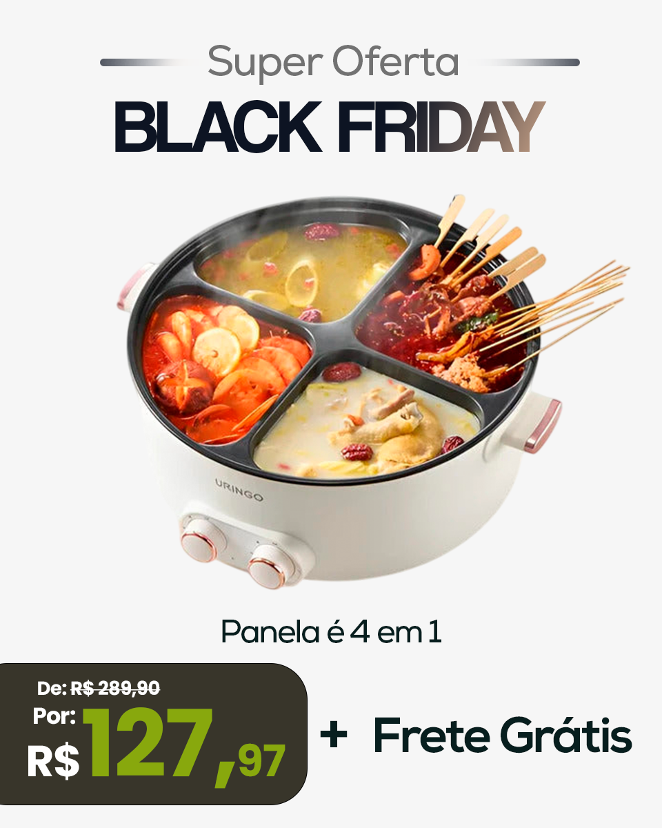 Panela Multifuncional 4 em 1 - MAIS PRATICIDADE NA COZINHA