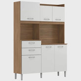 Armário de Cozinha 6 Portas 2 Gavetas Harmonia