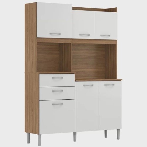 Armário de Cozinha 6 Portas 2 Gavetas Harmonia