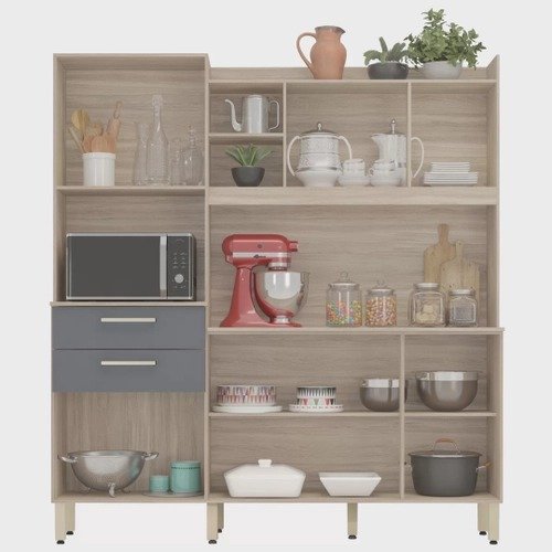 Armário de Cozinha 6 Portas 2 Gavetas Select