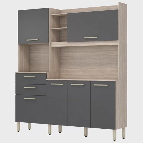 Armário de Cozinha 6 Portas 2 Gavetas Select