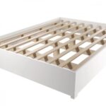 Base Cama Box Casal Com Pés Branco Viero