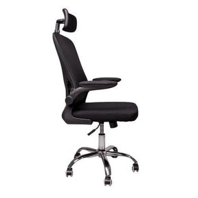 Cadeira De Escritório Efa Working Preta Cor Preto Material Do Estofamento