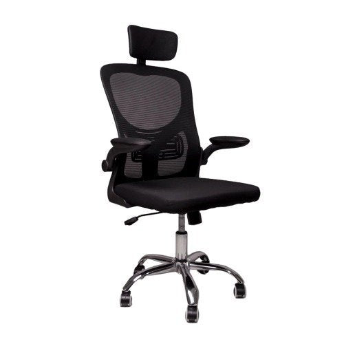 Cadeira De Escritório Efa Working Preta Cor Preto Material Do Estofamento