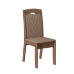 Cadeira Sala de Jantar 02 un Camurça e Amendoa