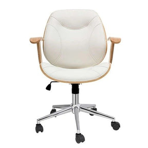 Cadeira de Escritório Diretor Giratória Antonela Branca