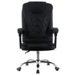 Cadeira de Escritório Presidente Base Cromada com Rodinha Preta – CPF04-P