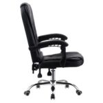 Cadeira de Escritório Presidente Base Cromada com Rodinha Preta – CPF04-P