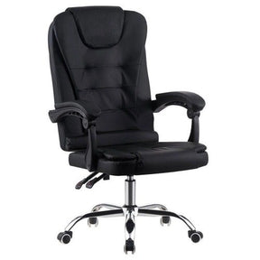 Cadeira de Escritório Presidente Base Cromada com Rodinha Preta – CPF04-P