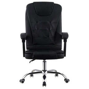 Cadeira de Escritório Presidente Base Cromada com Rodinha Preta – CPF04-P