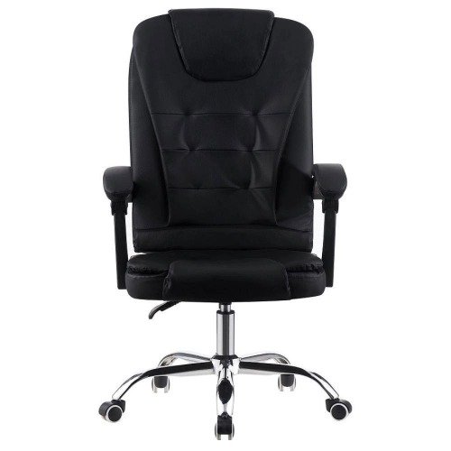 Cadeira de Escritório Presidente Base Cromada com Rodinha Preta – CPF04-P