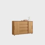 Cômoda 2 Portas Correr 4 Gavetas