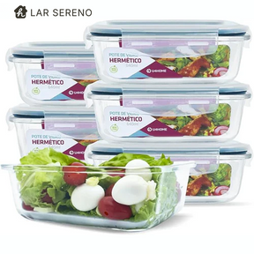 Kit 15 Potes de Vidro + 10 Copos Aruba de Brinde