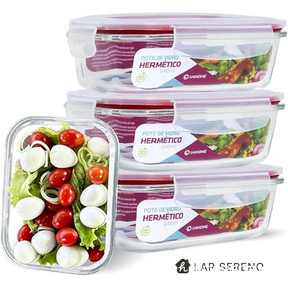 Kit 15 Potes de Vidro + 10 Copos Aruba de Brinde