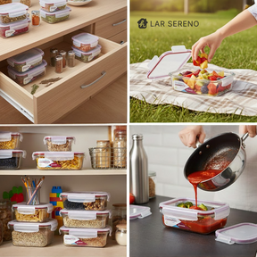 Kit 15 Potes de Vidro + 10 Copos Aruba de Brinde